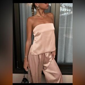 Satin 2 piece Jumpsuit